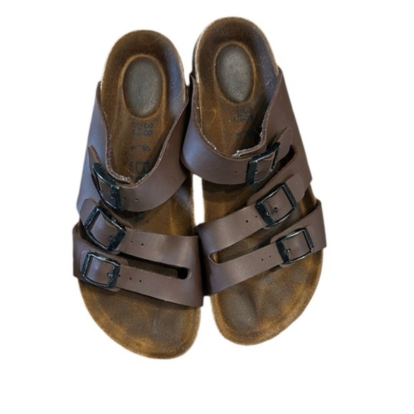 Betula Leo Sandals Brown 38 7 Birkenstocks - Picture 1 of 3